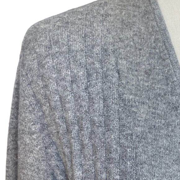J Jill Cashmere Quiet Luxury Cardigan Gray Capsule Scandi Old Money Heritage-S - Picture 2 of 11
